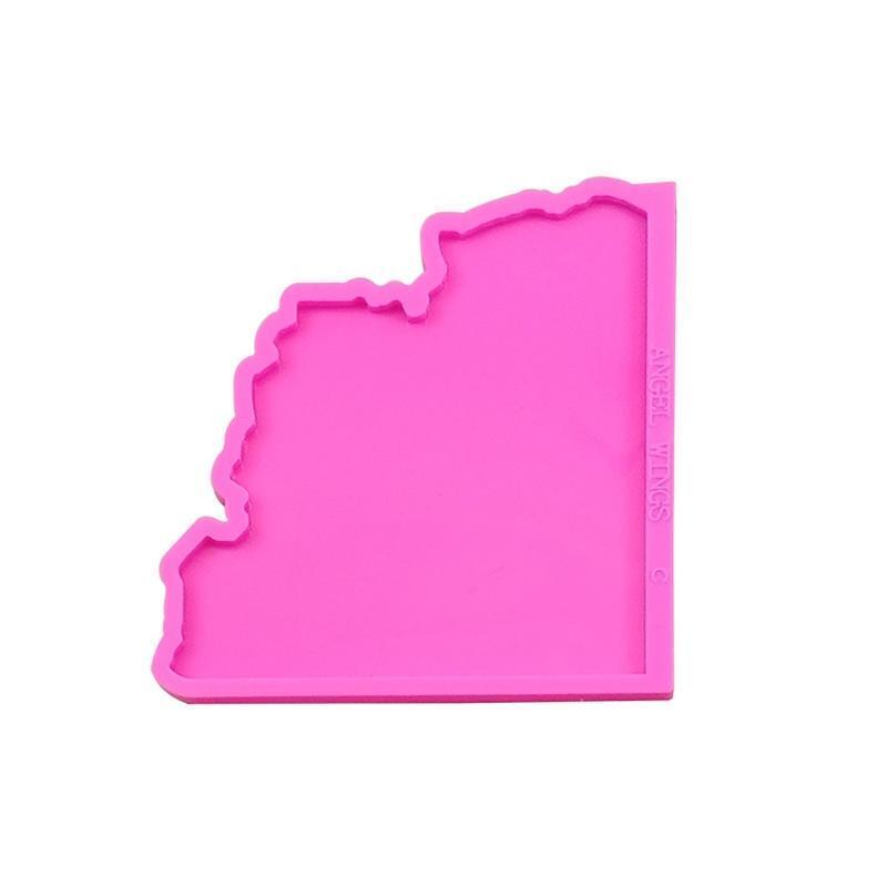 Roller Coaster Tray Mould Silicone Agate Coaster Molds for Making DIY Crafts