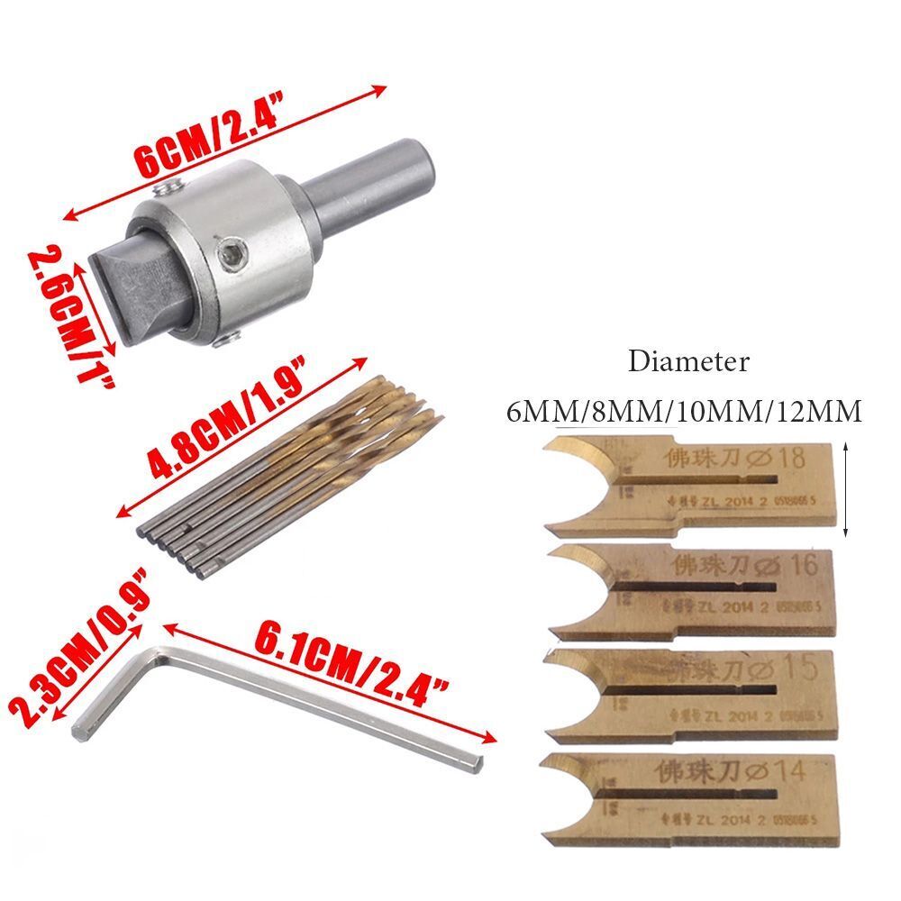 Tools Hand String Tools Cutter Kit Beads Drill Bit Bead Maker Woodworking Tool