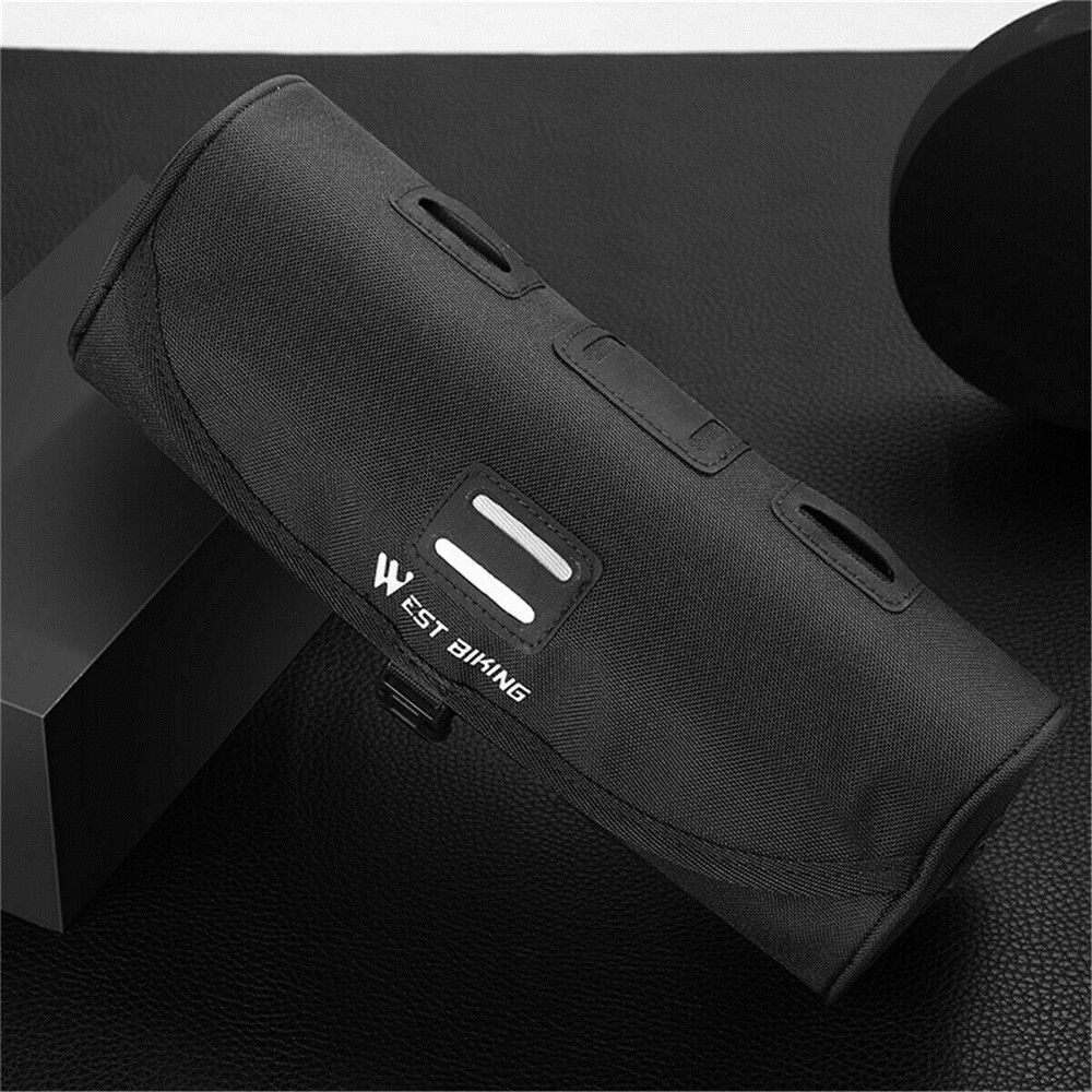 Portable Bike Handlebar Pouch Bicycle Bag Storage Pouch Front Tube Frame Bag
