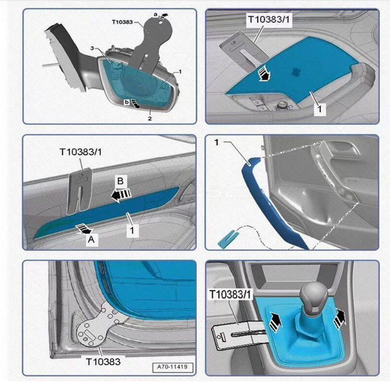 Door Trim Car Trim Wedge Panel Clip Tools For Equiv T10383 T10383/1 T10383/2