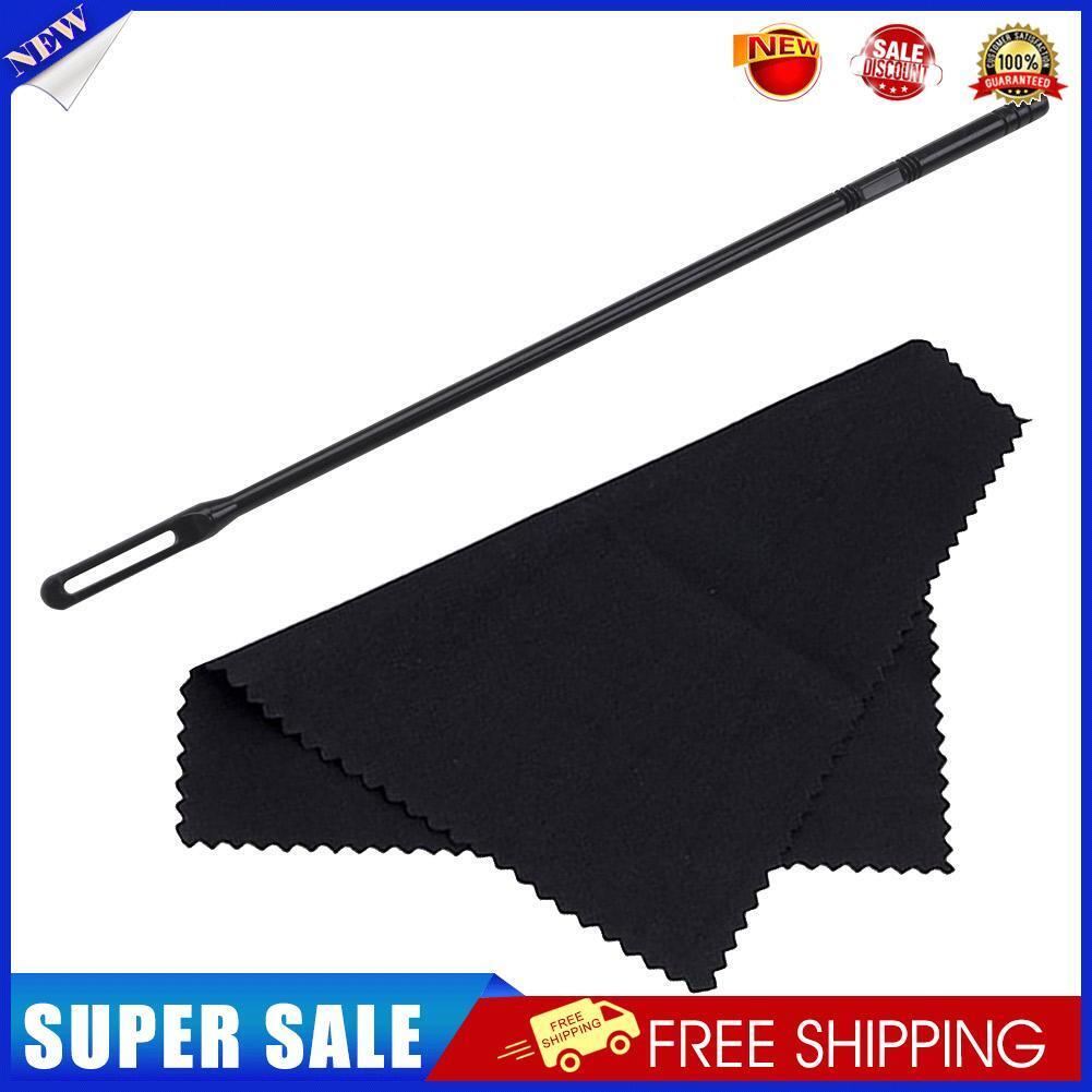 Flute Cleaning Kit 14 inch Plastic Cleaning Rod with Random Color Cloth
