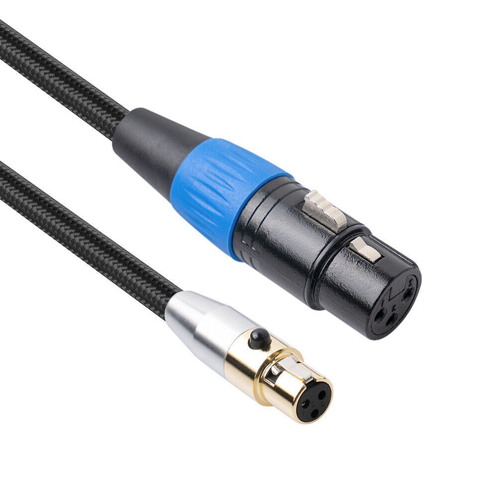 3 Pin Converter Adapter Mini XLR Female to XLR Female Audio Cable (5m)