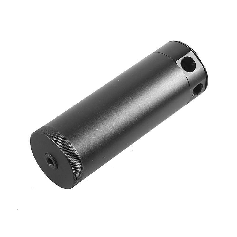 Racing Baffled Oil Catch Can with Drain Valve 2 Ports Tank with Breather Filter