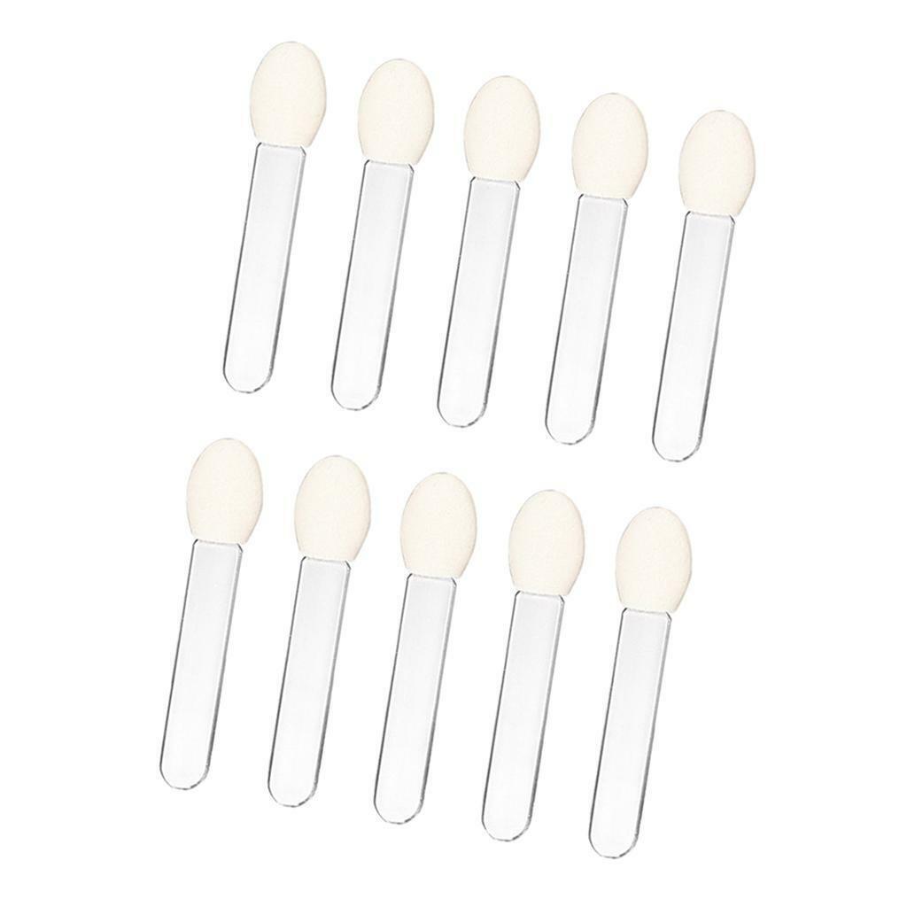 10pcs Disposable Eyeshadow Brush Sponge Tipped  Makeup Tool , Eyeshadow