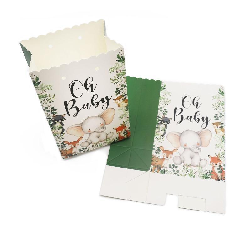 Large Gift Bags for Baby Shower (Oh Baby Print) Little Elephant Forest Theme