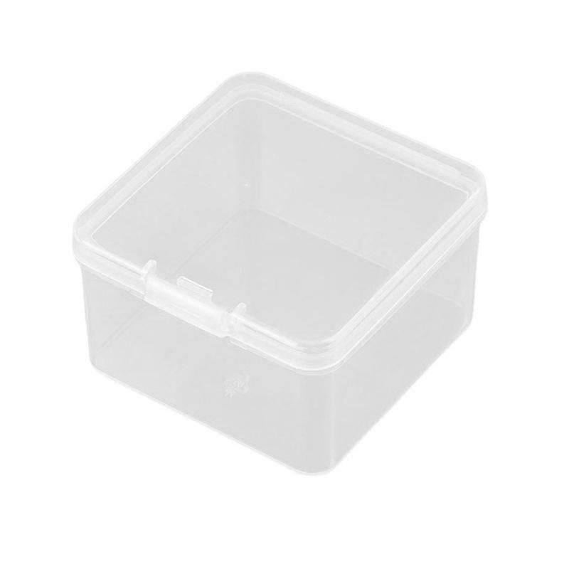 Plastic Clear Box with Lid Square Clear Containers Box for Hardware Jewelry