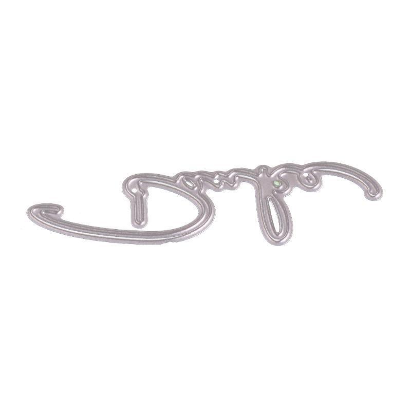 The Letter Metal Cutting Dies Stencil DIY Scrapbooking Embossing Paper Card