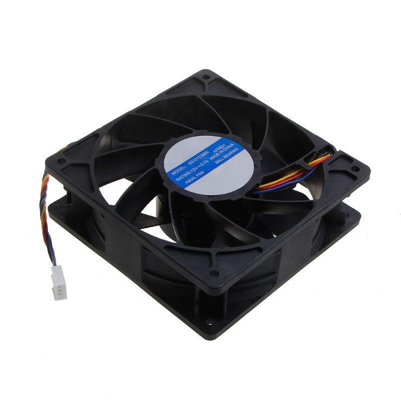 DC 12V Cooling Fan SG121238BS 12cm 4P Ball Bearing 6000RPM Mute CPU PMW Cooler