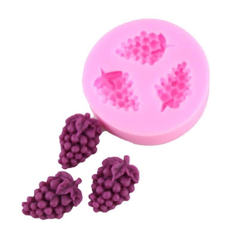 Grape Shape Mousse Silicone Mold Fondant Cake Border Moulds Chocolate Mould