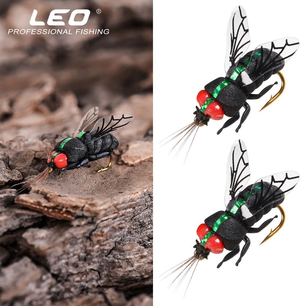 Hooks Insect Crank Woolly Worm Bionic Bait Brown Caddis Fly Trout Fishing Lures