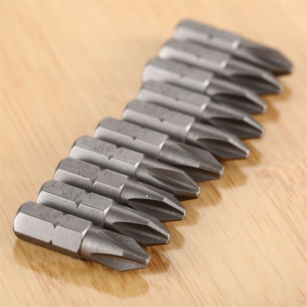 Useful Cross Head Tip Screwdriver Bit Set Tool Cross Screw Driver 1/4" Hex Shank