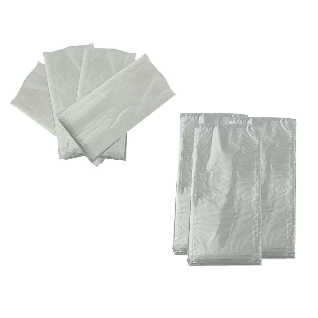 100 Pieces Fast Dissolving Bags Carp Fishing Tool  6x12cm&7x15cm