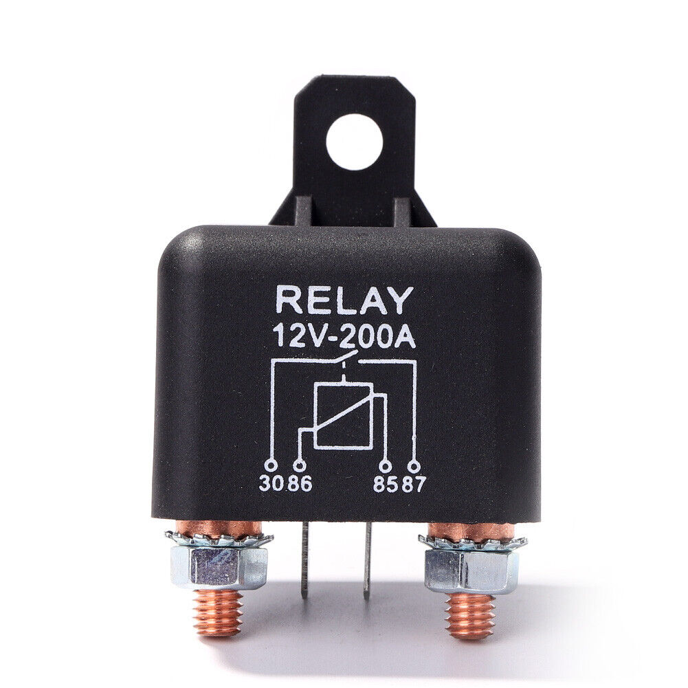 200A 12V DC Split Charge Winch Relay for Car Van Boat 4 Pin Normally Open