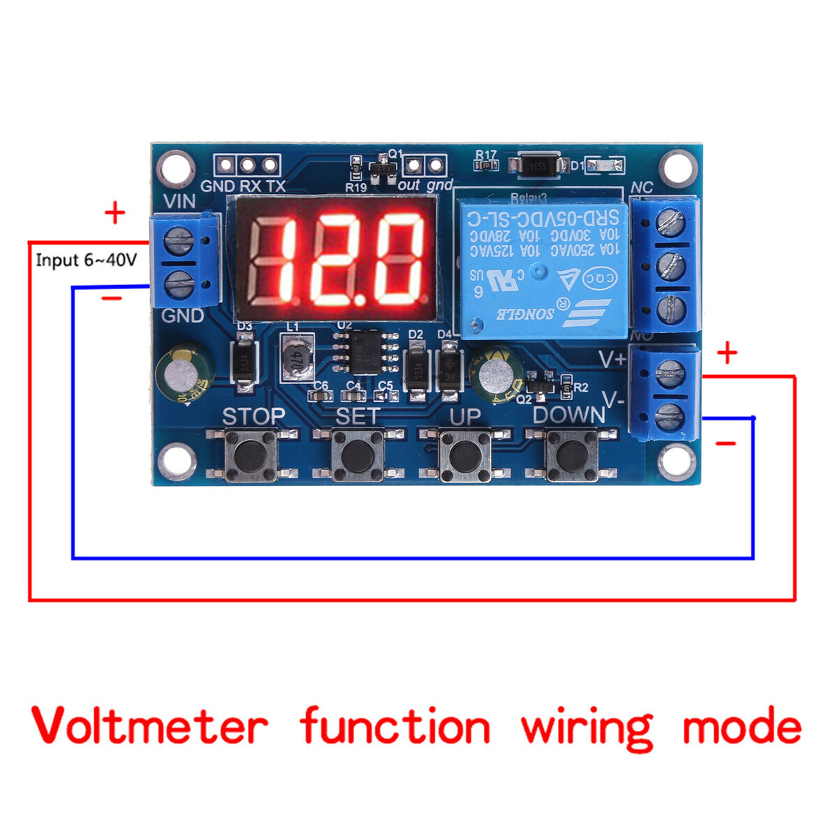 18650 Lithium Battery Charger Board with Over Charge Discharge Protection 6-40V