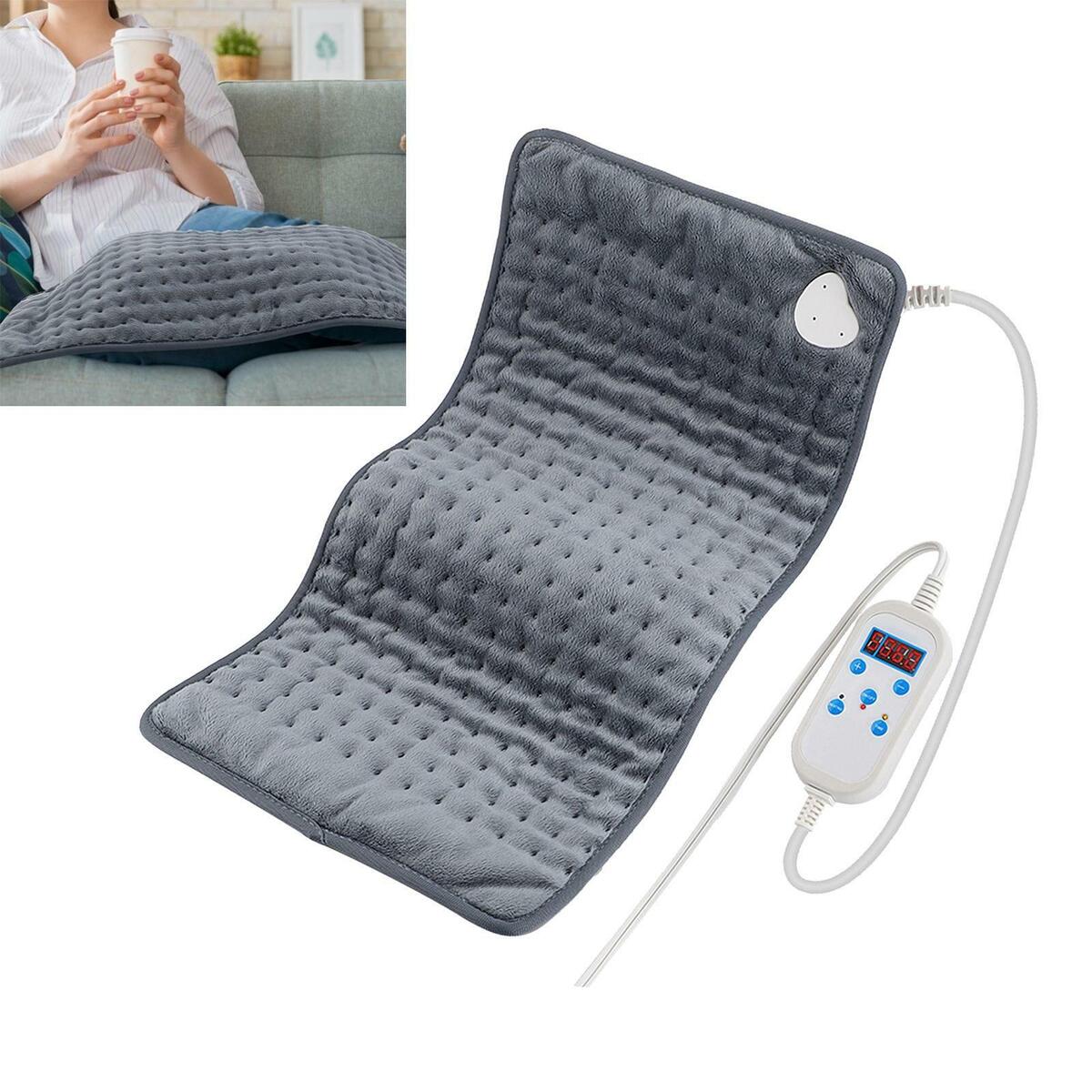 Soft Flannel Electric Heating Pad 24x12 4 Temperature Settings Auto-Off