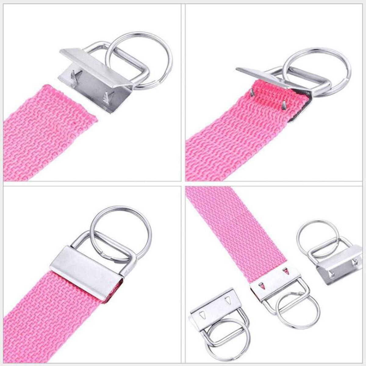 Key Fob Hardware Set with Key Rings  Keychain Tassels  Lanyard