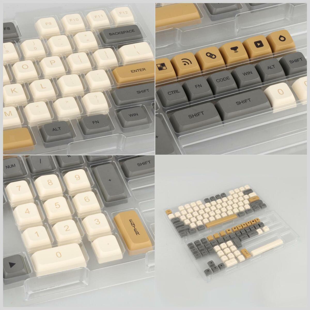 125-Key PBT  Mechanical Keyboard  for Desktop Computer Laptop