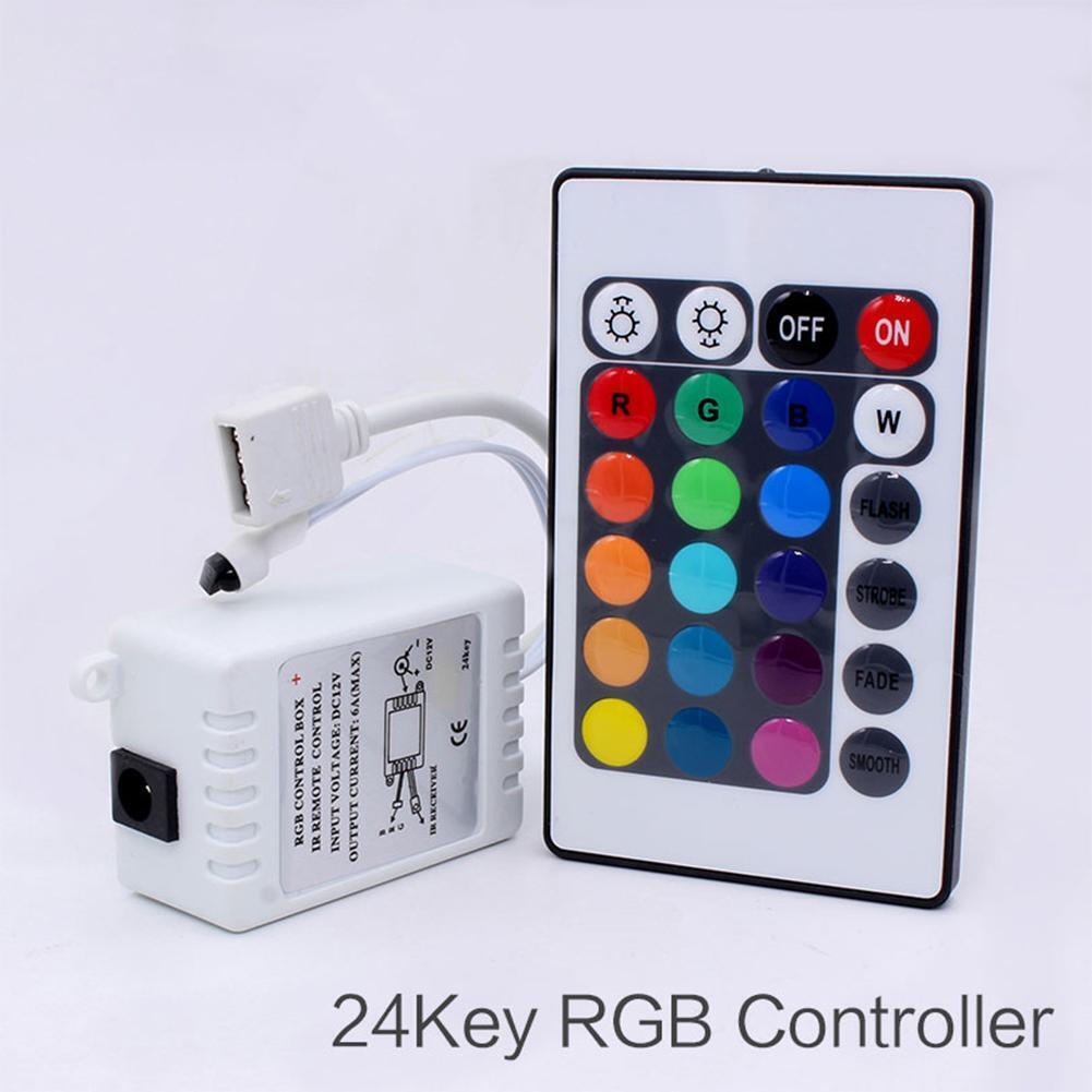 3pcs Key LED RGB Controller DC12V IR Remote Controller for LED Strip Lights