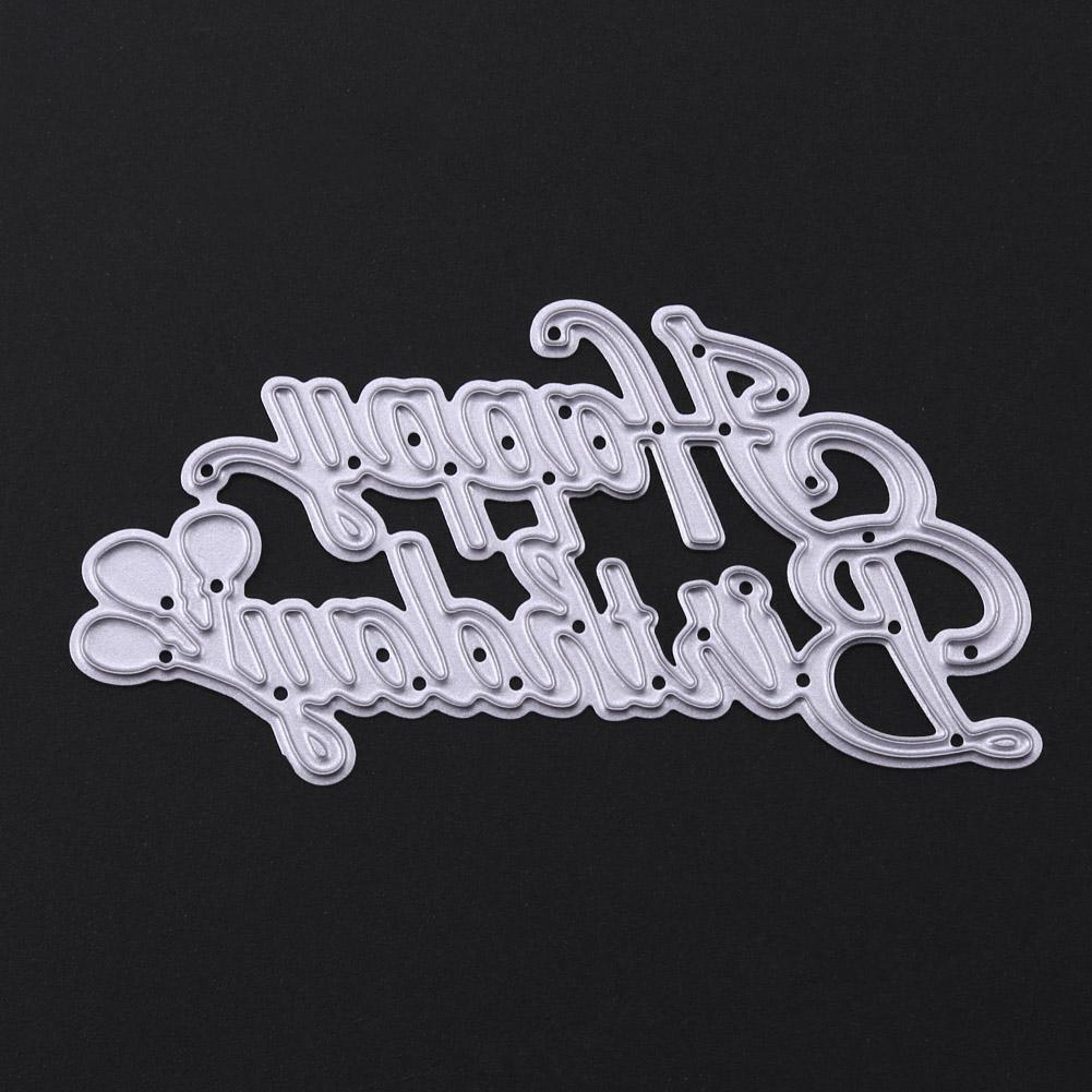 Birthday DIY Metal Scrapbook Craft Embroidery Art Cutting Die Stencils Gift