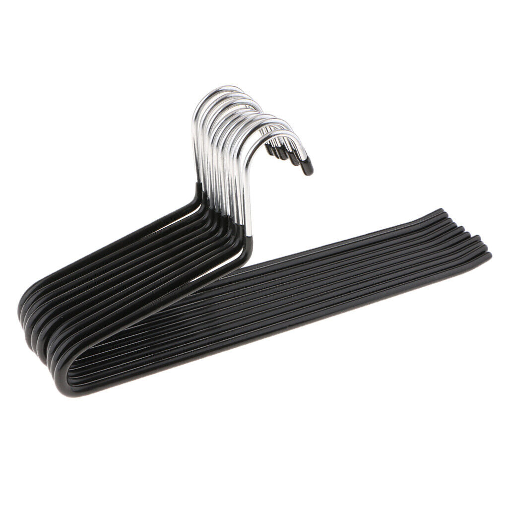 10pcs  Non-slip Stainless Steel Pant Trousers Jean Hangers