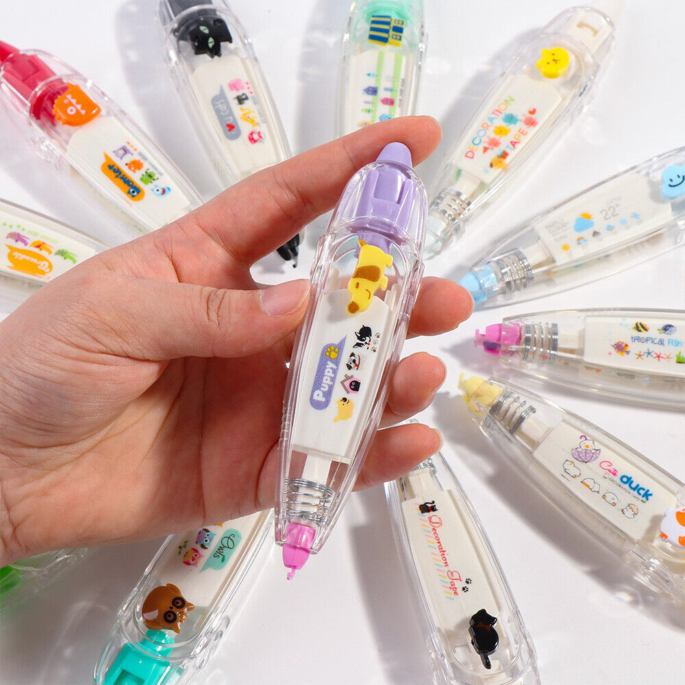 Push Hand Account Stationery Correction Tape Learning Supplies Diary Decoration