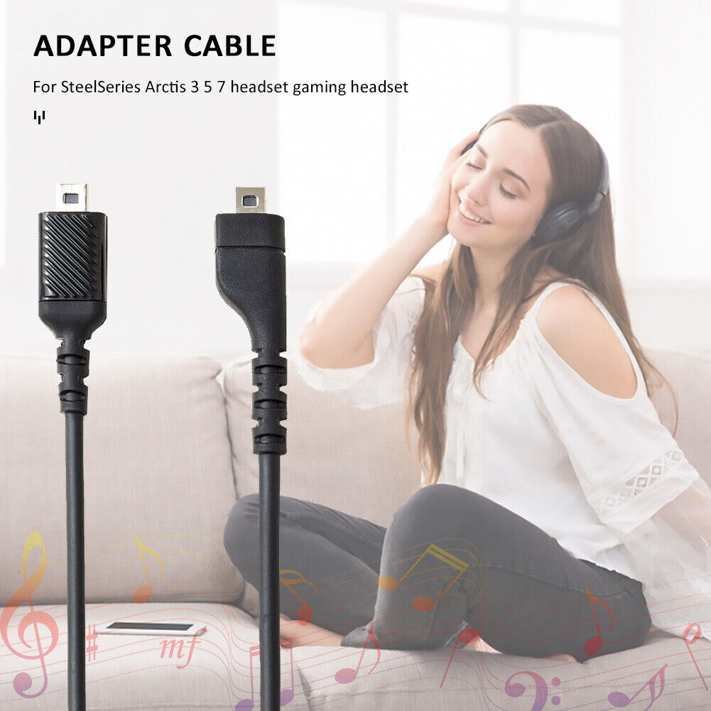 Replacement Sound Card Audio Cable for SteelSeries Arctis 7 5 3 Headset