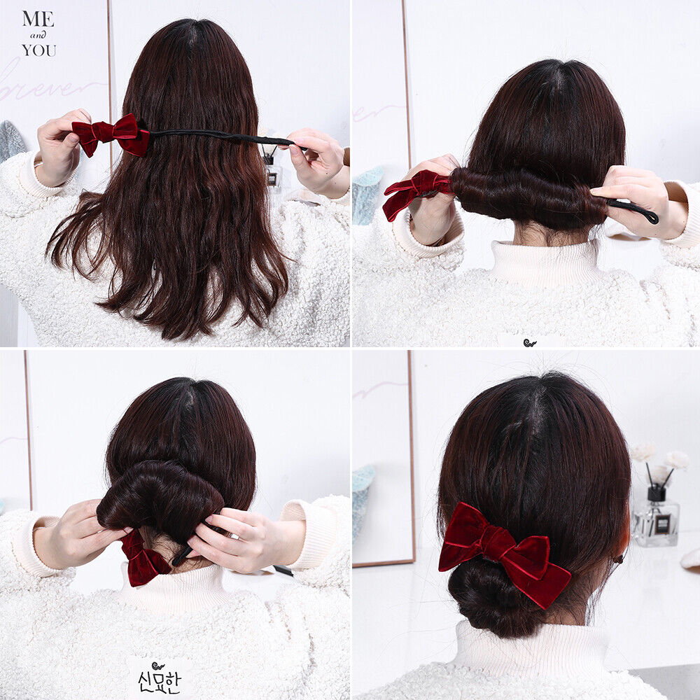 pin Gift For Women Girl Hair Rope Hairstyle Headband Hair Making Tool Bun Maker