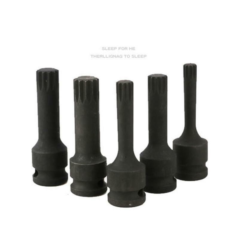 8Pcs Twelve Angle Sleeve Set Torx Bits Screwdriver Socket Woodworking Drill Tool