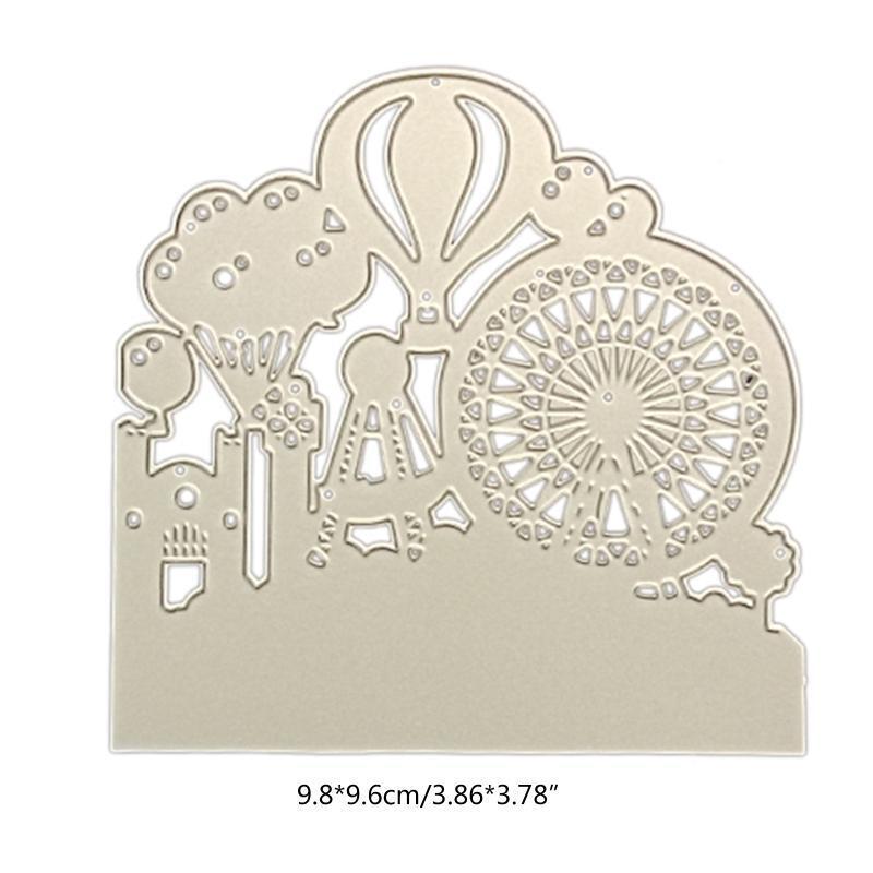 Hot Air Balloon Play Facility Cutting Dies Stencil Scrapbooking DIY Album Stamp