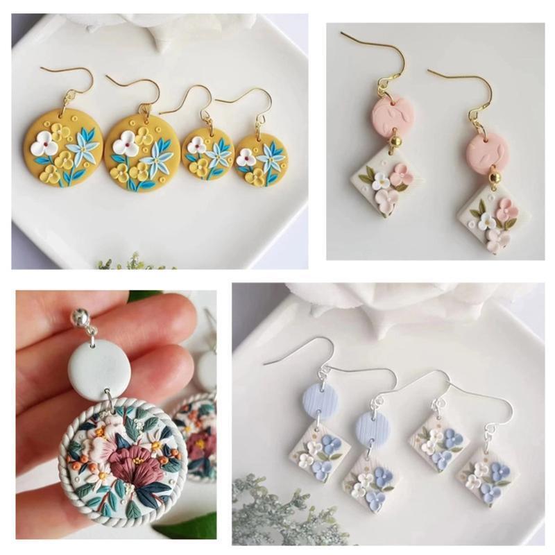 140PCS Clay Earring Making Kit Make 10 Pair Earrings for DIY Jewelry Making
