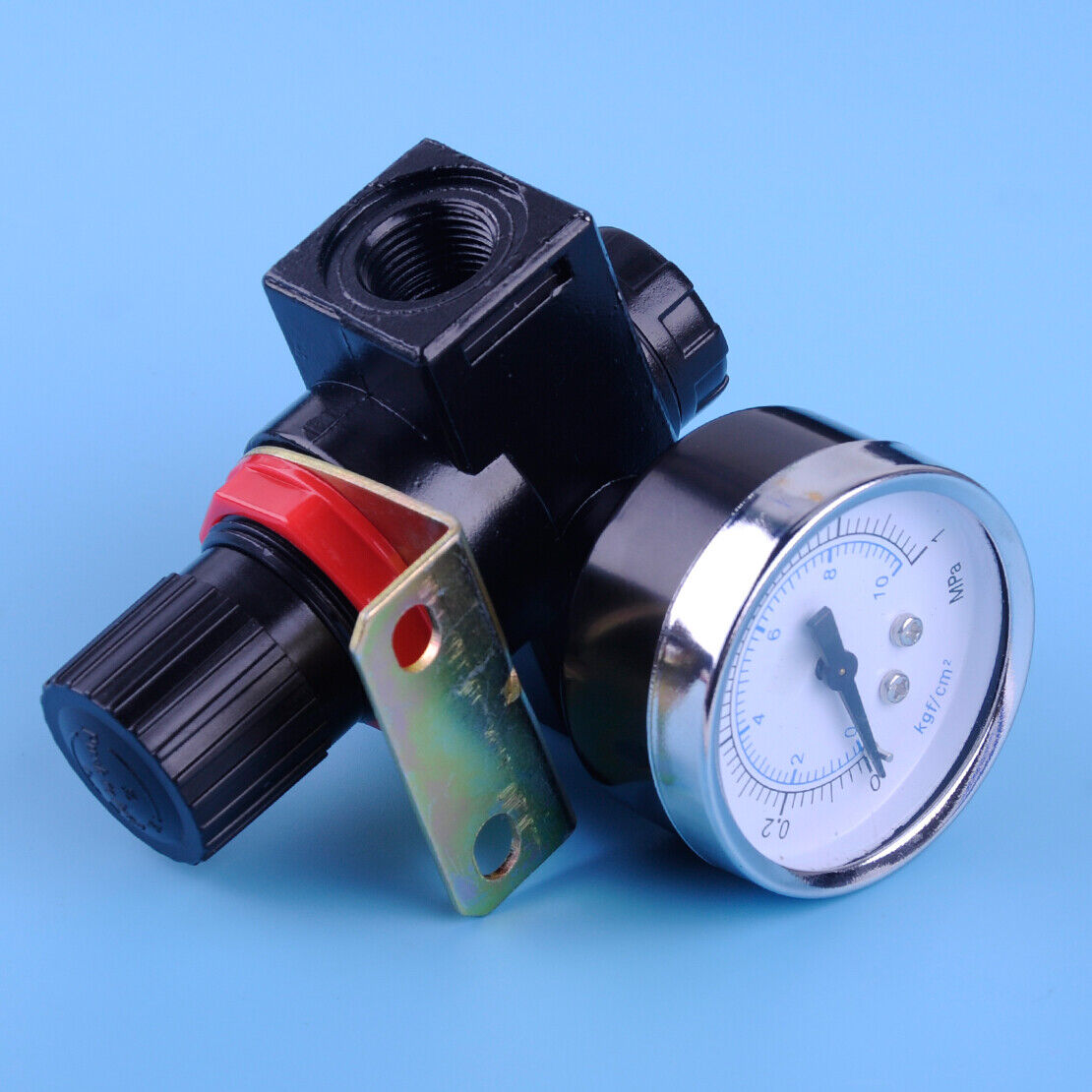 BR3000 G3/8" Pneumatic Compressor Air Pressure Gauge Regulator Valve Bracket Li