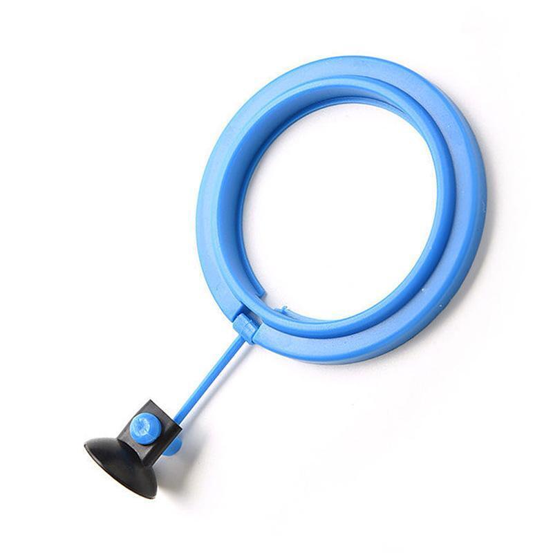 Aquarium Feeding Ring Floating Feeder Rings Feeding Trough with Suction Cup