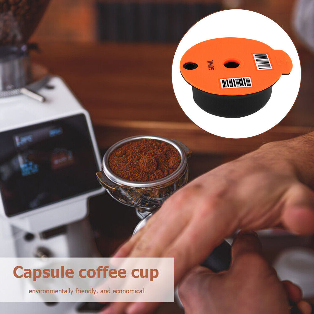 Coffee Capsule Cup Filter Pod + Spoon Brush for Bosch-s Tassimoo (60ml)