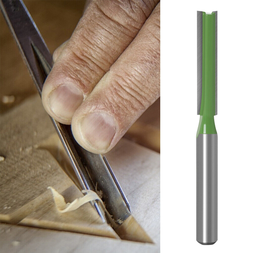 6mm Shank Single Double Flute Straight Router Bit Milling Cutter (6x30)