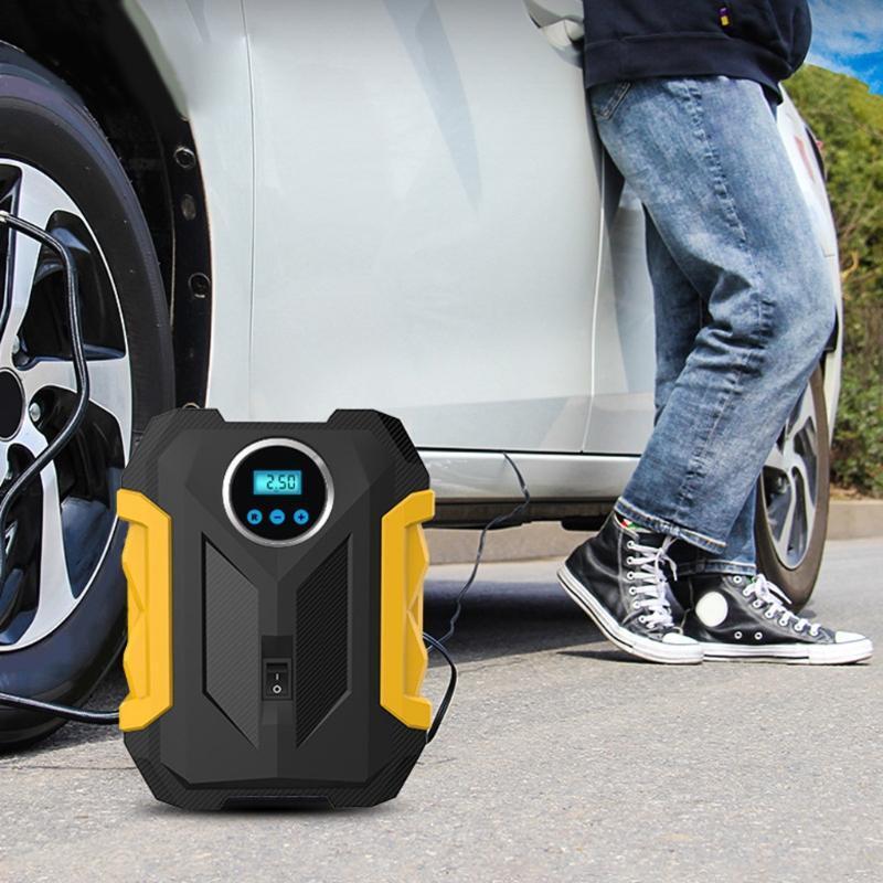 Digital Display Pressure Tire Inflator Car Electric Pump Portable Air Compressor