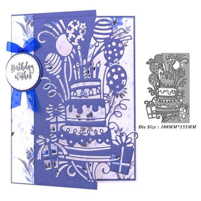 Cake Cards Metal Cutting Dies Stencil Scrapbooking DIY Album Stamp Paper Card