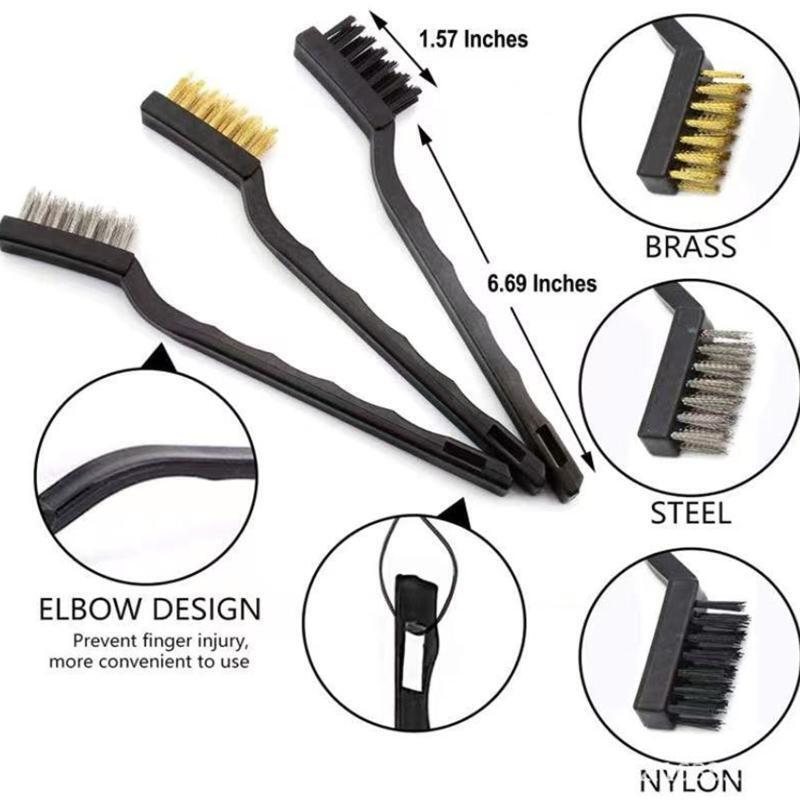 11Pcs Multifunctional Soft Fiber Brush for Cleaning Car Tire Rim Vehicle Washer