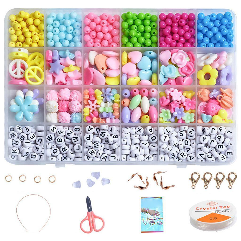 Bead Jewelry Making with Crystal String W/ Accessories DIY Handmade