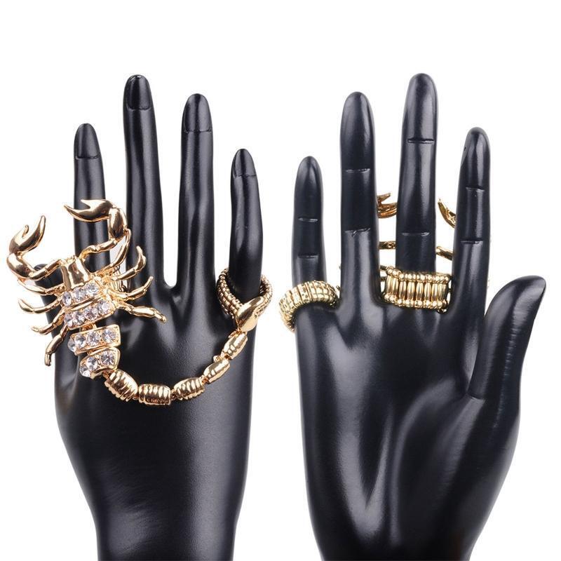 Halloween Men Rings Gothic Scorpion Finger Ring Jewelry Gift for Valentines Day