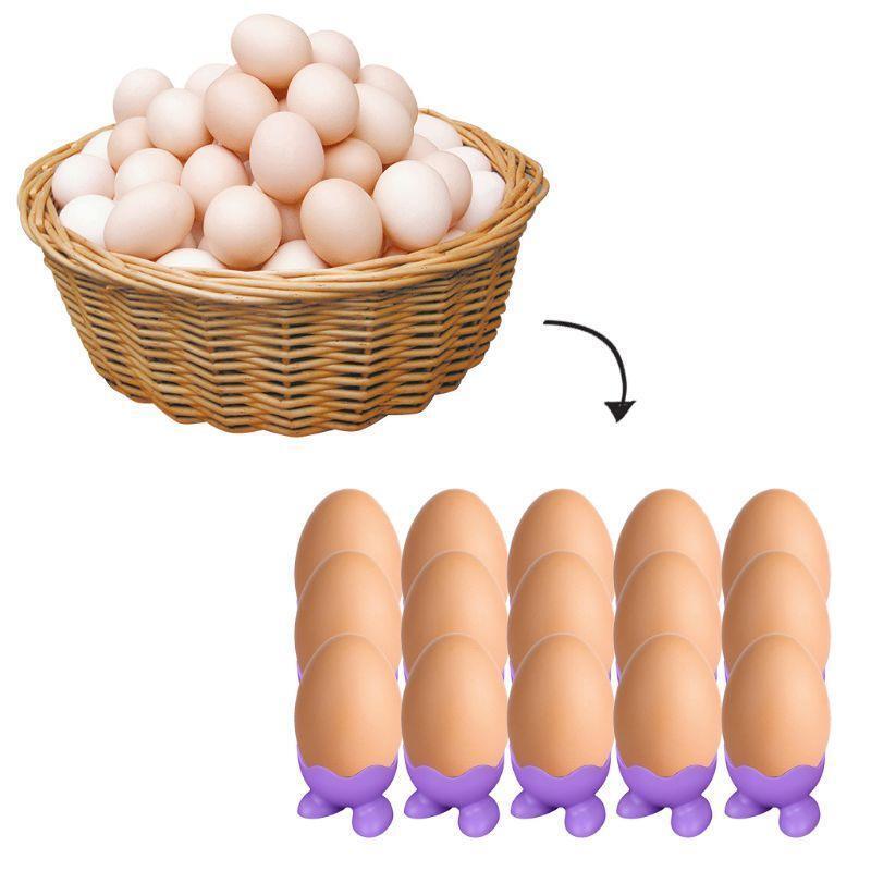 Food Grade Silicone Egg Cup Holder Boiler Heat Resistant Cook Poached Steaming