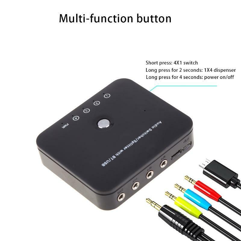 3 in1 Bluetooth-compatible 5.0 Wireless Audio Transmitter Receiver Adapter-HIFI