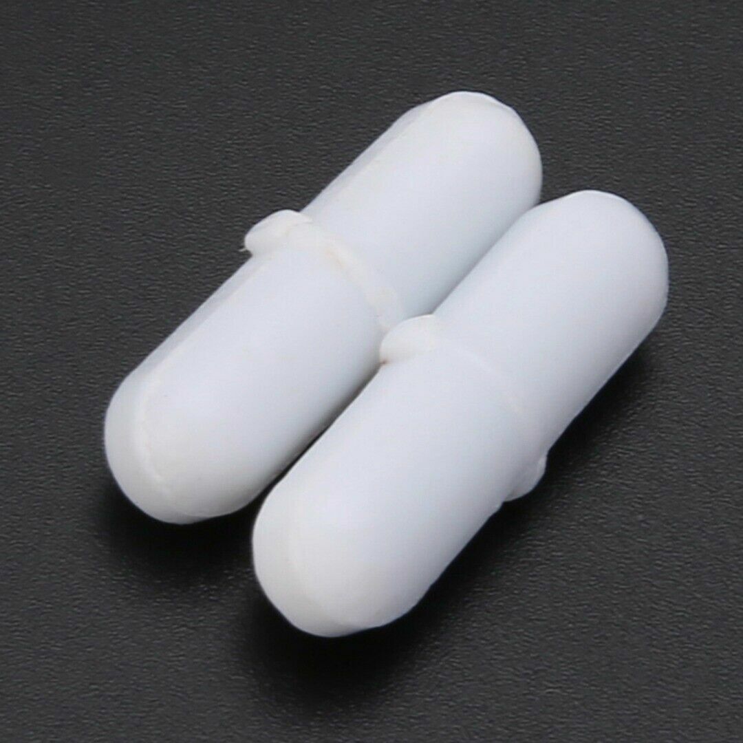 2Pcs  1 inch magnetic stirrer bar stir mixer bars PTFE lab spin spinner 7*25