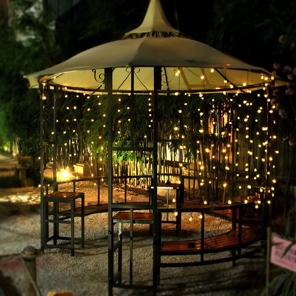 LED Solar String Lights Waterproof Crystal Balls Fairy Lamps Garden Decor