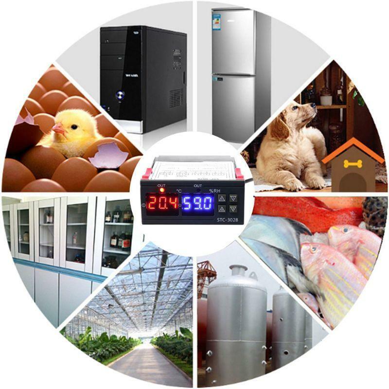 Digital Thermostat Humidistat Humidity & Temperature Controller AC 110V 220V 10A