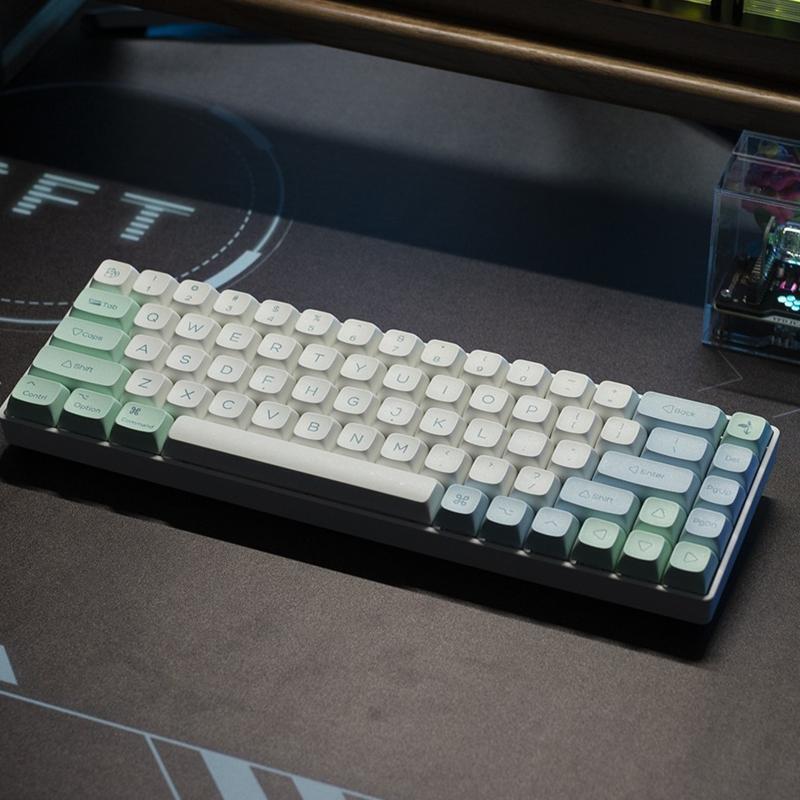 135 Keys Mechanical Keyboard Keycaps Ice Crystal Mint XDA PBT Keycap Sublimation