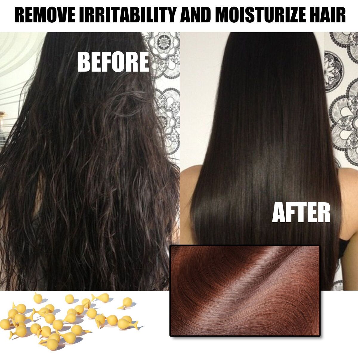 Soften Scalp Essential Oils Hair Loss Essence Hair Serum Capsule Treatment
