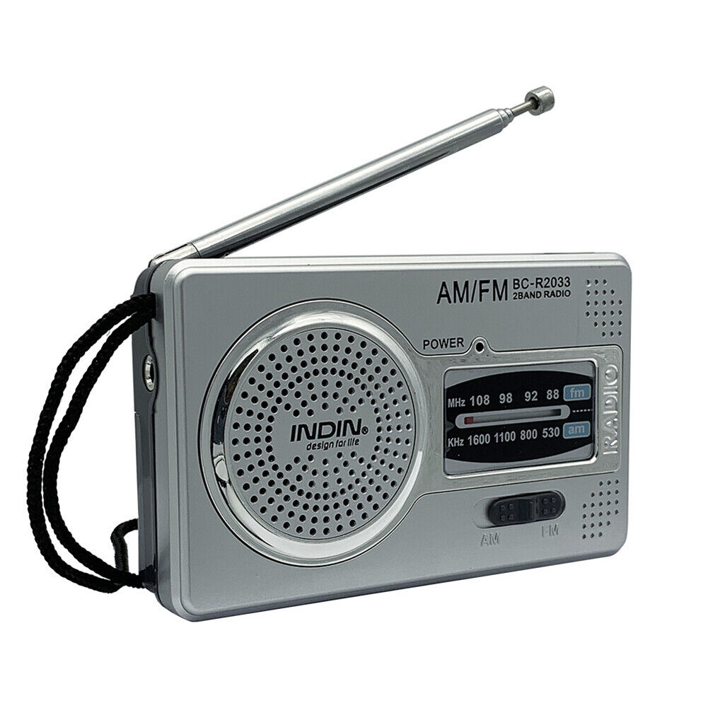 Mini Portable Light Radio Outdoor Emergency AM FM Dual Band with Antenna