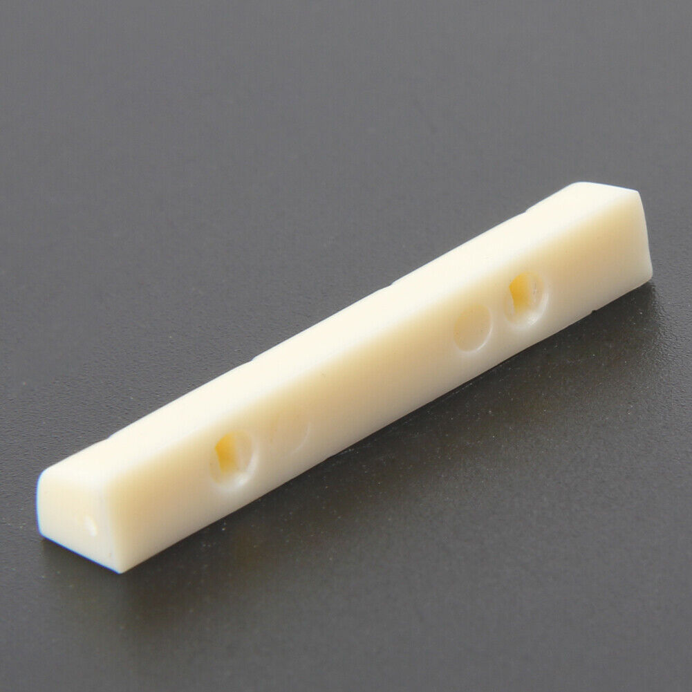 Ivory ABS Nut and Saddle Slotted + 110mm Rosewood Bridge for Ukulele Parts
