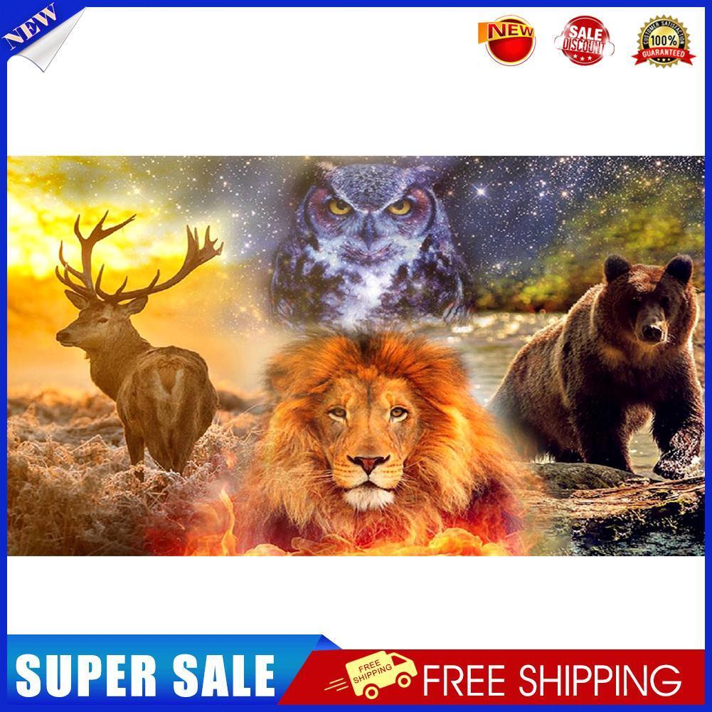 5D Diamond Painting Animal Full Round Mosaic Canvas Picture DIY Home Decor