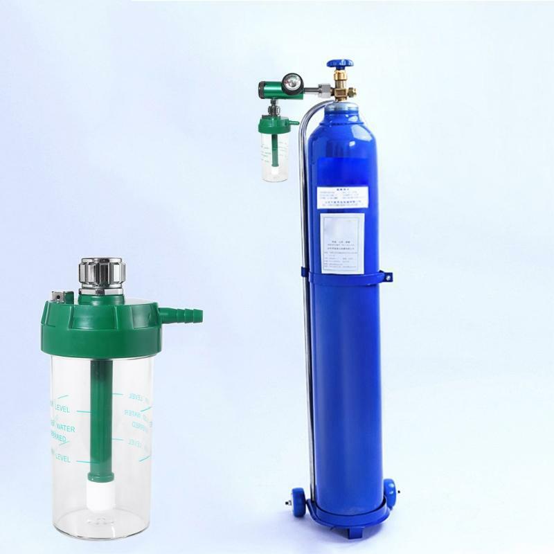 Humidifier Bottle Connect with Gas Oxygen Pressure Regulator 200mL Gauge